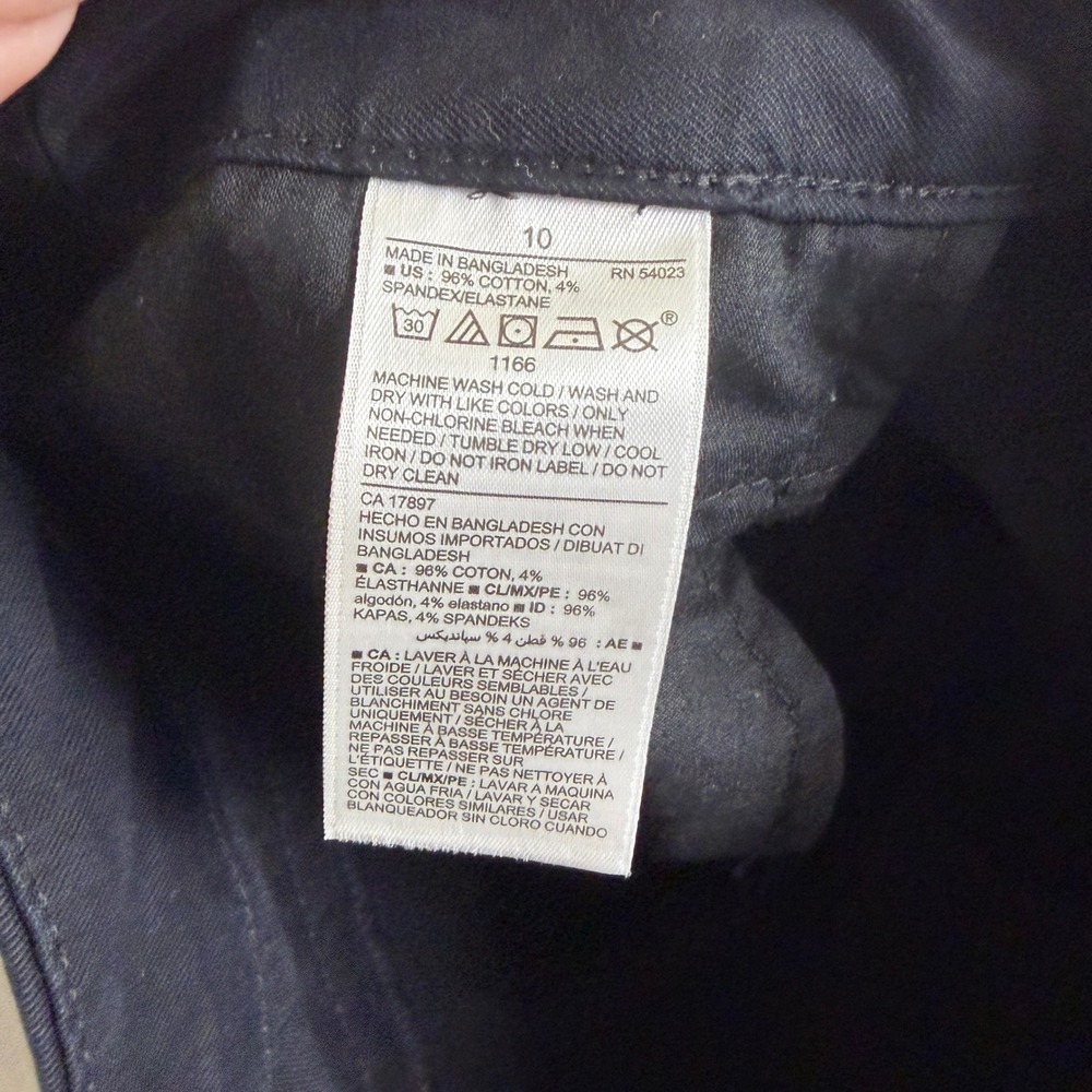 Old Navy Pixie Chino Pants Bundle Gray Black Mid Rise Ankle Slim Fit Size 10 Lot - Picture 16 of 16